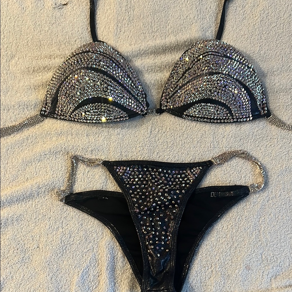 IFBB NPC Handmade Swarovski Crystal competition bikini